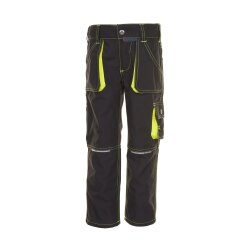 PLANAM Bundhose KIDS Reflexbiesen RIP-STOP Anthrazit/Gelb