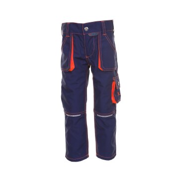 PLANAM Bundhose KIDS Reflexbiesen RIP-STOP Marine/Orange