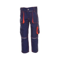 PLANAM Bundhose KIDS Reflexbiesen RIP-STOP Marine/Orange