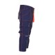 PLANAM Bundhose KIDS Reflexbiesen RIP-STOP Marine/Orange