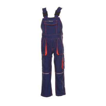 PLANAM Latzhose KIDS Reflexbiesen RIP-STOP Marine/Orange