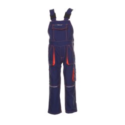 PLANAM Latzhose KIDS Reflexbiesen RIP-STOP Marine/Orange