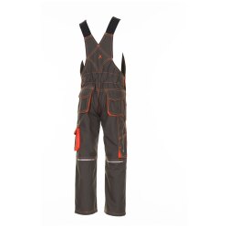PLANAM Latzhose KIDS Reflexbiesen RIP-STOP Olivgrün/Orange