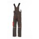 PLANAM Latzhose KIDS Reflexbiesen RIP-STOP Olivgrün/Orange
