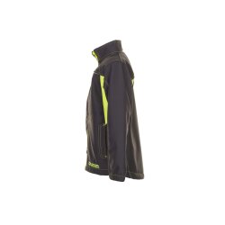 PLANAM Softshelljacke KIDS Reflexbiesen winddicht Anthrazit/Gelb