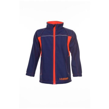 PLANAM Softshelljacke KIDS Reflexbiesen winddicht Marine/Orange
