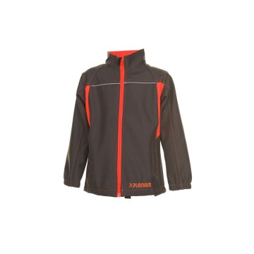 PLANAM Softshelljacke KIDS Reflexbiesen winddicht Olivgrün/Orange