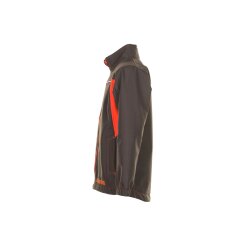PLANAM Softshelljacke KIDS Reflexbiesen winddicht Olivgrün/Orange