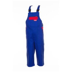 PLANAM Latzhose KIDS Strapazierfähig Kornblumenblau/Rot