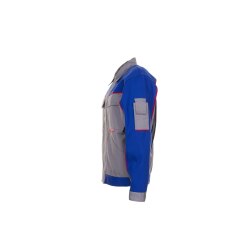 PLANAM Herren Bundjacke HIGHLINE Zink/Kornblumenblau/Rot