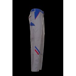 PLANAM Herren Bundhose HIGHLINE Zink/Kornblumenblau/Rot