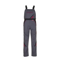 PLANAM Herren Latzhose HIGHLINE Schiefer/Schwarz/Rot