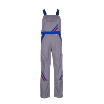 PLANAM Herren Latzhose HIGHLINE Zink/Kornblumenblau/Rot