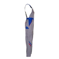 PLANAM Herren Latzhose HIGHLINE Zink/Kornblumenblau/Rot