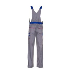 PLANAM Herren Latzhose HIGHLINE Zink/Kornblumenblau/Rot
