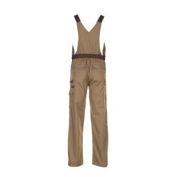 PLANAM Herren Latzhose HIGHLINE Khaki/Braun/Zink