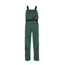 PLANAM Herren Latzhose HIGHLINE Grün/Schwarz/Rot