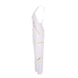 PLANAM Herren Latzhose HIGHLINE Reinweiß/Reinweiß/Gelb