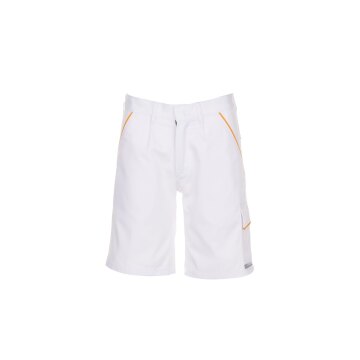 PLANAM Unisex Shorts HIGHLINE Reinweiß/Reinweiß/Gelb