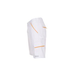 PLANAM Unisex Shorts HIGHLINE Reinweiß/Reinweiß/Gelb