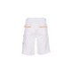 PLANAM Unisex Shorts HIGHLINE Reinweiß/Reinweiß/Gelb