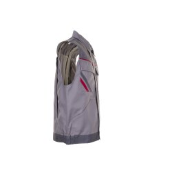 PLANAM Unisex Weste HIGHLINE Zink/Schiefer/Rot