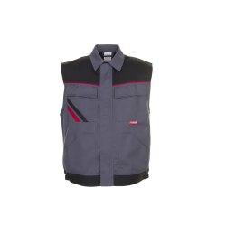 PLANAM Unisex Weste HIGHLINE Schiefer/Schwarz/Rot