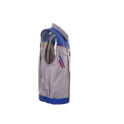PLANAM Unisex Weste HIGHLINE Zink/Kornblumenblau/Rot