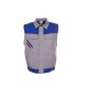 PLANAM Unisex Weste HIGHLINE Zink/Kornblumenblau/Rot