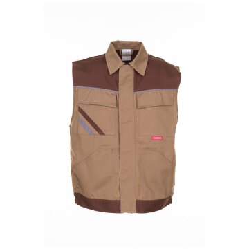 PLANAM Unisex Weste HIGHLINE Khaki/Braun/Zink