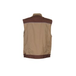 PLANAM Unisex Weste HIGHLINE Khaki/Braun/Zink