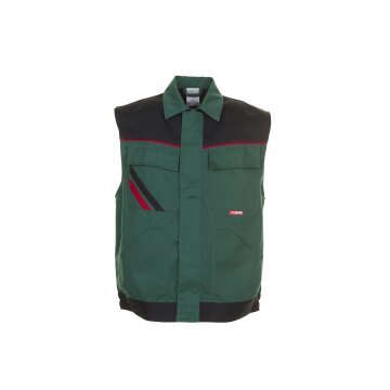 PLANAM Unisex Weste HIGHLINE Grün/Schwarz/Rot