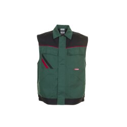 PLANAM Unisex Weste HIGHLINE Grün/Schwarz/Rot