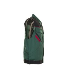 PLANAM Unisex Weste HIGHLINE Grün/Schwarz/Rot