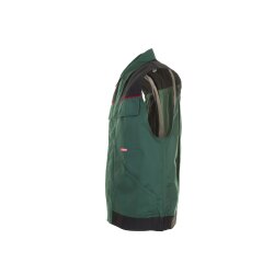 PLANAM Unisex Weste HIGHLINE Grün/Schwarz/Rot