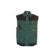 PLANAM Unisex Weste HIGHLINE Grün/Schwarz/Rot