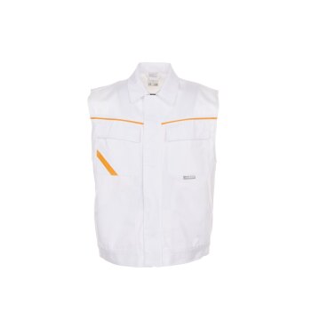 PLANAM Unisex Weste HIGHLINE Reinweiß/Reinweiß/Gelb