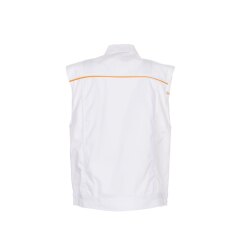 PLANAM Unisex Weste HIGHLINE Reinweiß/Reinweiß/Gelb