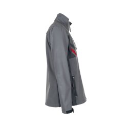 PLANAM Unisex Softshelljacke HIGHLINE Zink/Schiefer/Rot