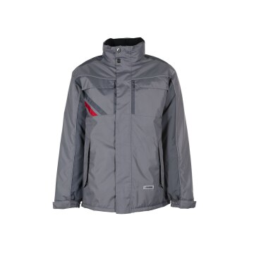 PLANAM Unisex Winterjacke HIGHLINE Zink/Schiefer/Rot