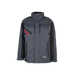 PLANAM Unisex Winterjacke HIGHLINE Schiefer/Schwarz/Rot