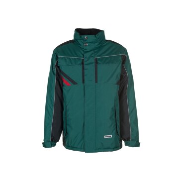 PLANAM Unisex Winterjacke HIGHLINE Grün/Schwarz/Rot