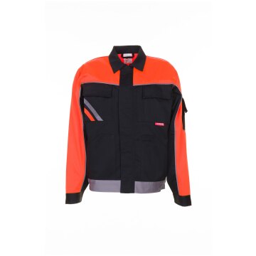 PLANAM Herren V1 Bundjacke VISLINE Schwarz/Orange/Zink
