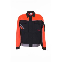 PLANAM Herren V1 Bundjacke VISLINE Schwarz/Orange/Zink