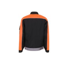 PLANAM Herren V1 Bundjacke VISLINE Schwarz/Orange/Zink