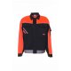 PLANAM Herren V1 Bundjacke VISLINE Schwarz/Orange/Zink