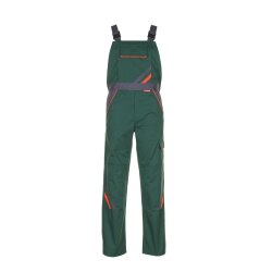 PLANAM Herren Latzhose VISLINE Grün/Orange/Schiefer