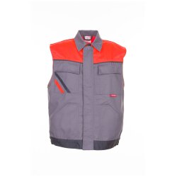PLANAM Herren Weste VISLINE Zink/Orange/Schiefer