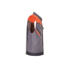 PLANAM Herren Weste VISLINE Zink/Orange/Schiefer