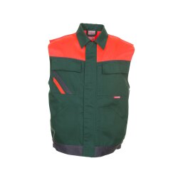 PLANAM Herren Weste VISLINE Grün/Orange/Schiefer